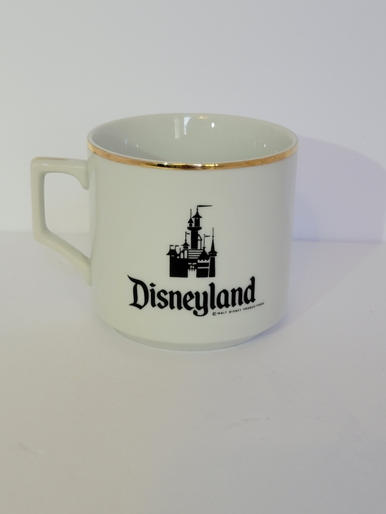 Disney Other - Disney White and Gold Rim Ceramic Mug
